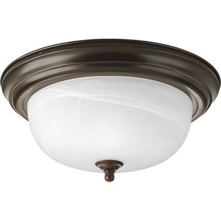 PROGRESS LIGHTING Two-Light Dome Glass 13-1/4" Close-to-Ceiling P3925-20